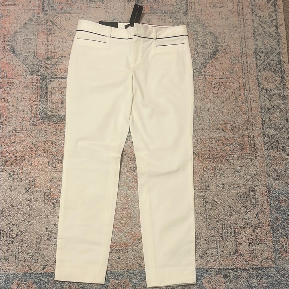 Banana Republic White Dress Pants Classic Straight Leg